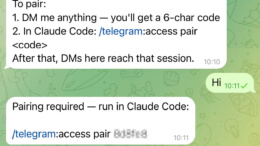 Claude Code טלגרם